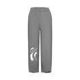 thumbnail image 3 of Birdeem Womens Loose Print Solid Color Pocket Loose Pants, 3 of 4