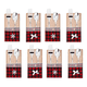 thumbnail image 1 of Bolsas para cubiertos de arpillera navideñas con encaje para fiestas de bodas navideñas, 1 of 5