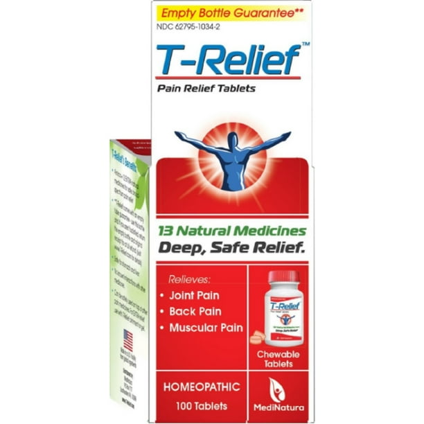 TRelief Pain Relief 13 Natural Medicines Tablets 100 ea (Pack of 2