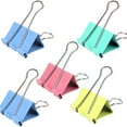 thumbnail image 1 of 24 Pieces Large Binder Clips,1.6Inch Width,Paper Clips Large for Office Supplies (Colors) …, 1 of 7