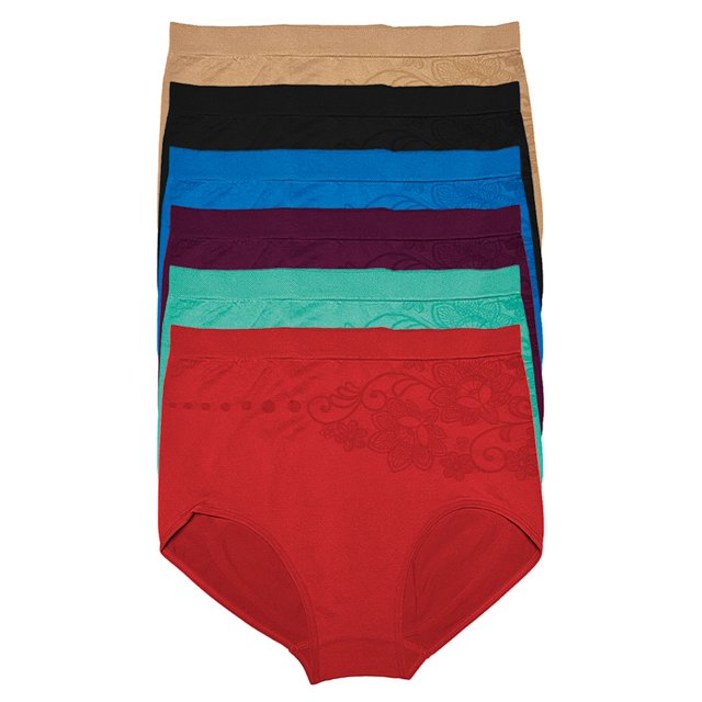 Paquete de 6 Pantaletas a La Cintura Tatys Fashion TALLAS EXTRAS Estiran hasta 1.40 Metros Pack Incluye 6 Diferentes Colores Tatys Fashion 1649