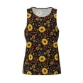 thumbnail image 4 of Easygdp Sunflowers Leaves Men's Tank Top, Sleeveless Muscle T Shirts, Breathable, Quick-Dry, Loose for Gym, Running, Fitness - XX-Large, 4 of 9