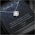 thumbnail image 3 of Love Knot, Mother & Son, To Mom Gifts From Son, Gifts For Mom From Son, Mom Necklace, From Son Sentimental Gift For Mom Mother'S Day Gifts, Necklaces with Meaningful Messages Card Inside, 3 of 6