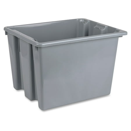 UPC 086876001235 product image for Rubbermaid Commercial 640-1722-GRAY 1. 6 Cubic Palletote Boxgray With O Lid | upcitemdb.com