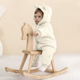 thumbnail image 4 of Dealovy Baby Boys Girls Clothes Newborn Winter Snowsuit Infant Jumpsuit Unisex Romper Outwear Onesie Hoodies Coat, 4 of 6