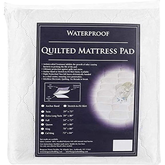 Bargoose Quilted Waterproof Mattress Pad | Long Twin