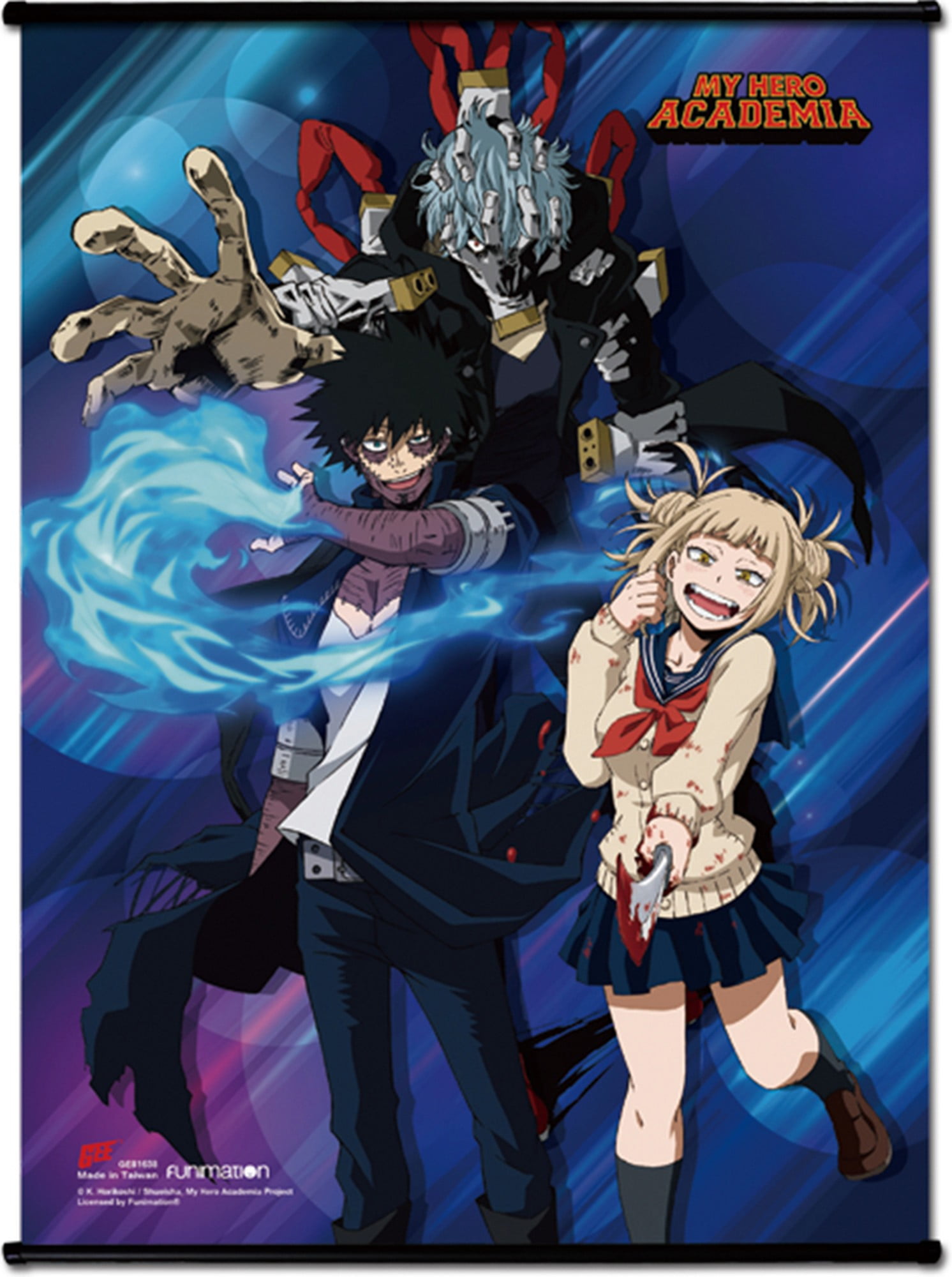 My Hero Academia- S3 Toga, Dabi & Shigaraki Small Size Wall Scroll 18.5 ...