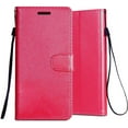 thumbnail image 6 of Xpression Case for Samsung Galaxy S21 (6.2") Wallet PU Leather Pouch with Card Slots ID Money Pocket, Stand & Strap Flip Dual Layers Phone Cover [Pink], 6 of 8