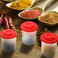 thumbnail image 6 of Condiment Bottles Moisture Proof,Salt And Pepper Shakers Clear Plastic BPA-free Containers, 6 of 9