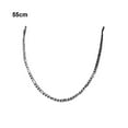thumbnail image 4 of Becaristey Divers Choix Exquis Colliers de Fabrication pour les Options Infinies Style Hip-Hop Argent 55cm 1Set, 4 of 6