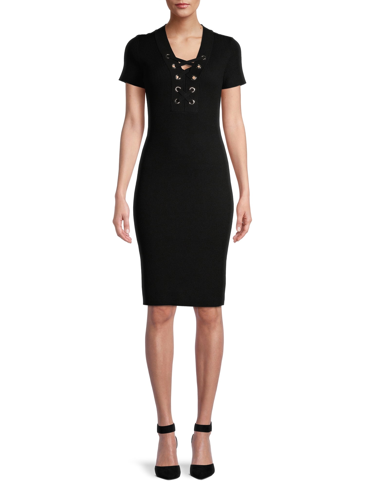 juniors long black dress