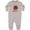 AC-Heather Grey, variant on Gobble Wobble Turkey Baby Fleece Romper