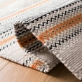 thumbnail image 5 of SAFAVIEH Montauk Spots Geometric Striped Cotton Runner Rug, Orange/Beige, 2'3" x 8', 5 of 7