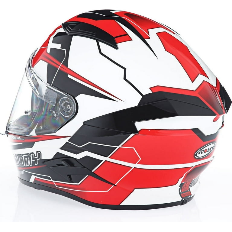 Suomy Speedstar Camshaft Motorcycle Helmet Black/White/Red