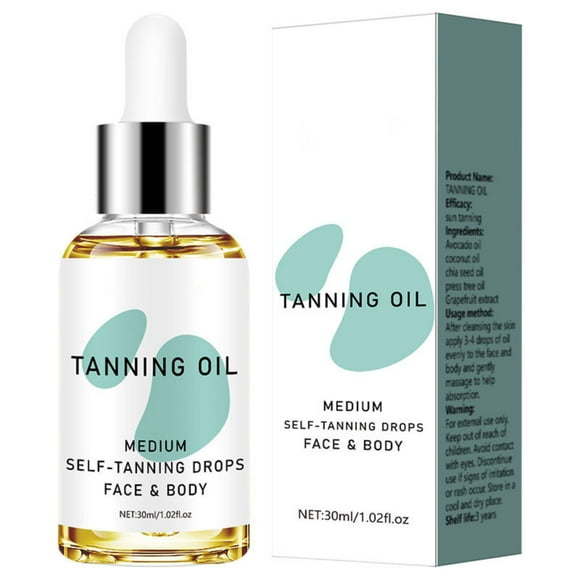 Hot Sale! Yiteos Skincare Lotion, Tning Oil Medium Self Tanning Drops and Body Color Correcting Self Tan Drops For Glow Vegan and 30Ml, 1*Tanning Oil