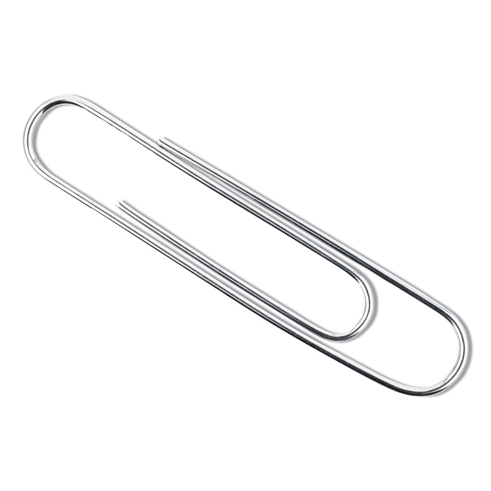 (4 pack) ACCO Recycled Paper Clips, Smooth, Jumbo, 100/Box, 10 Boxes/Pack, Silver (A7072525A)