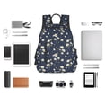 thumbnail image 4 of Fuzoiu Daisies Flowers Print Lightweight Daypack,Weekender Bag for Men and Women, Travel Backpack with Padded Straps for School, Travel & Work, 4 of 7