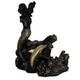 thumbnail image 2 of Portabotellas de vino Estatuas de sirena Estante para una sola botella Estante para vino y escultura para Negro Cola soporte para botellero, 2 of 8