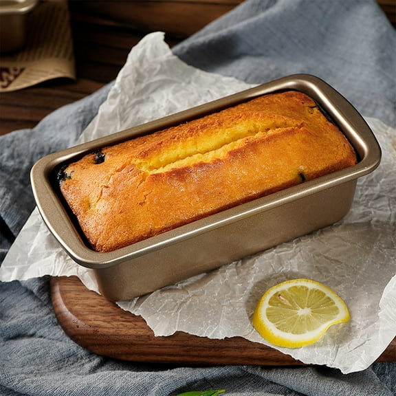 Small Loaf Pan For Baking Bread,2Pack Large Stainless Steel Bread Loaf Tin, 11 X 3 X 2 Inch Banana Bread Pans, Non-Stick Meatloaf Pan, Rectangular Bread & Loaf Tins For Ovens Air Fryer Gold-2Pc