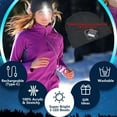 thumbnail image 3 of 2WIN2BUY Unisex Beanie Hat with Light Built in,LED USB Rechargeable Headlamp Beanie,Gifts for Dad Men Husband Winter Warm Knitted Cap,Black+Gray, 3 of 8