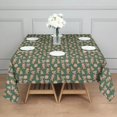 thumbnail image 3 of Green Christmas Gingerbread and Tree Pattern Square Tablecloth,Waterproof Square Table Cover,Wipeable Spillproof Washable Table Cover for Home Kitchen Party Decor 52"x52"(132x132cm), 3 of 6