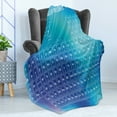 thumbnail image 4 of Science Soft Flannel Fleece Throw Blanket, Chemistry Element Table Modern Image Attentive Backdrop Art, Cozy Plush for Indoor and Outdoor Use, 70" x 90", Aqua Sky and Baby Blue, by Ambesonne, 4 of 5