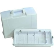 Alphasew Deluxe P60214 Hard Plastic Carrying Case Fits 14.5x7in Standard Flat Bed Sewing Machines, or 17.5x7.25in Longer Bed like some Singers, Movable Divider$$Art & Craft