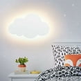 thumbnail image 1 of Lámpara de pared Forma de nube Apliques de pared para interiores Iluminación de pared LED moderna Luz de foco para habitación de niños Filhade acrílico con lámparas LED incorporadas, color, 1 of 1
