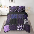 thumbnail image 2 of Homewish Cheetah Print 7-Piece Twin Bedding Sets for Boys Girls,Animal Print Bedding Comforter Set,Geometric Plaid Breathable Sheet Sets,Super Cozy Room Decor,Reversible, 2 of 8