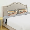 thumbnail image 3 of Yayeee Pillowcase Standard Size Set of 2 Satin Wrinkle Resistant Pillow Case, Beige Sardines Pattern, 3 of 7