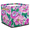 Multicolor 1, variant on CURLYOOT Tropical Boho Flower Cube Storage Bin, 13 x 13 x 13 Storage Cube Bins for Organizing, Fabric Foldable Closet Baskets with Handles for Closet, Shelves, Clothes