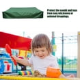 thumbnail image 4 of Unatoiry Sandbox Cover Dust Proof Oxford Cloth Waterproof Raninproof Sun Protection Portable Sandpit Kids Canopy Accessories Green 180x180cm, 4 of 6