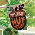 thumbnail image 4 of Briarwood Lane Welcome To The Nuthouse Humor Burlap House Flag, 4 of 4