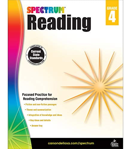 Pre-Owned Spectrum Reading Workbook, Grade 4 Paperback