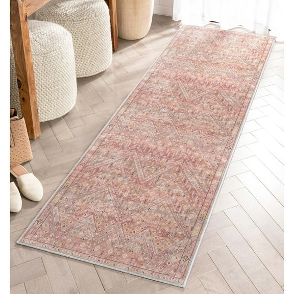 Well Woven Asha Anya Vintage Tribal Red 2'3" x 7'3" Runner Rug