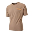 thumbnail image 3 of Mens Waffleknit T Shirts with Pocket Short Sleeve Crewneck Tees Tops Business Casual Solid Color Pullover Slim Basic Loungewear Work Tshirts Shirt, 3 of 7