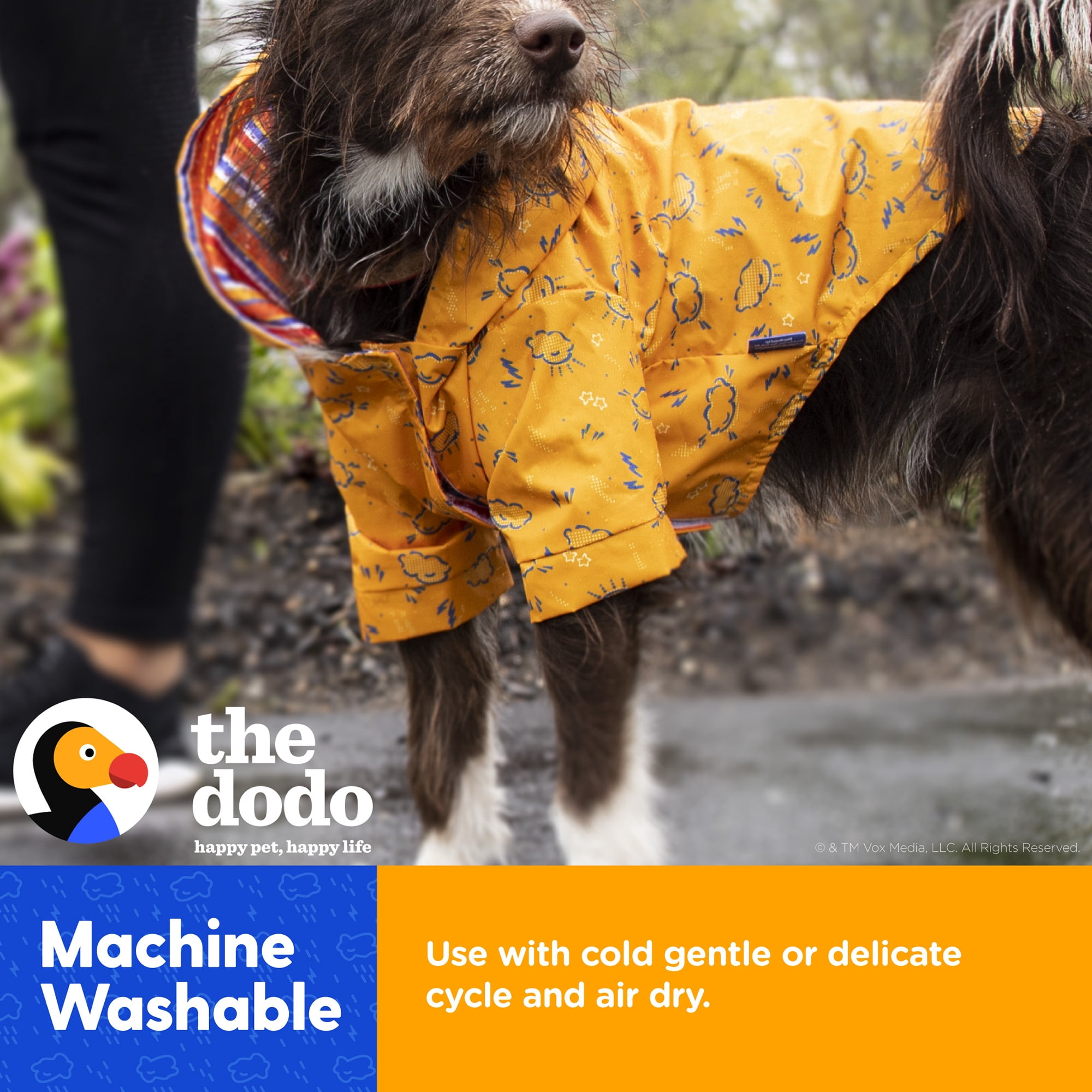 The Dodo Rainy Days Dog Raincoat Medium