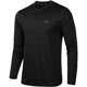 thumbnail image 1 of Greg Norman - Camiseta henley teñida en el espacio para hombre, color negro, talla mediana Greg Norman henley, 1 of 1