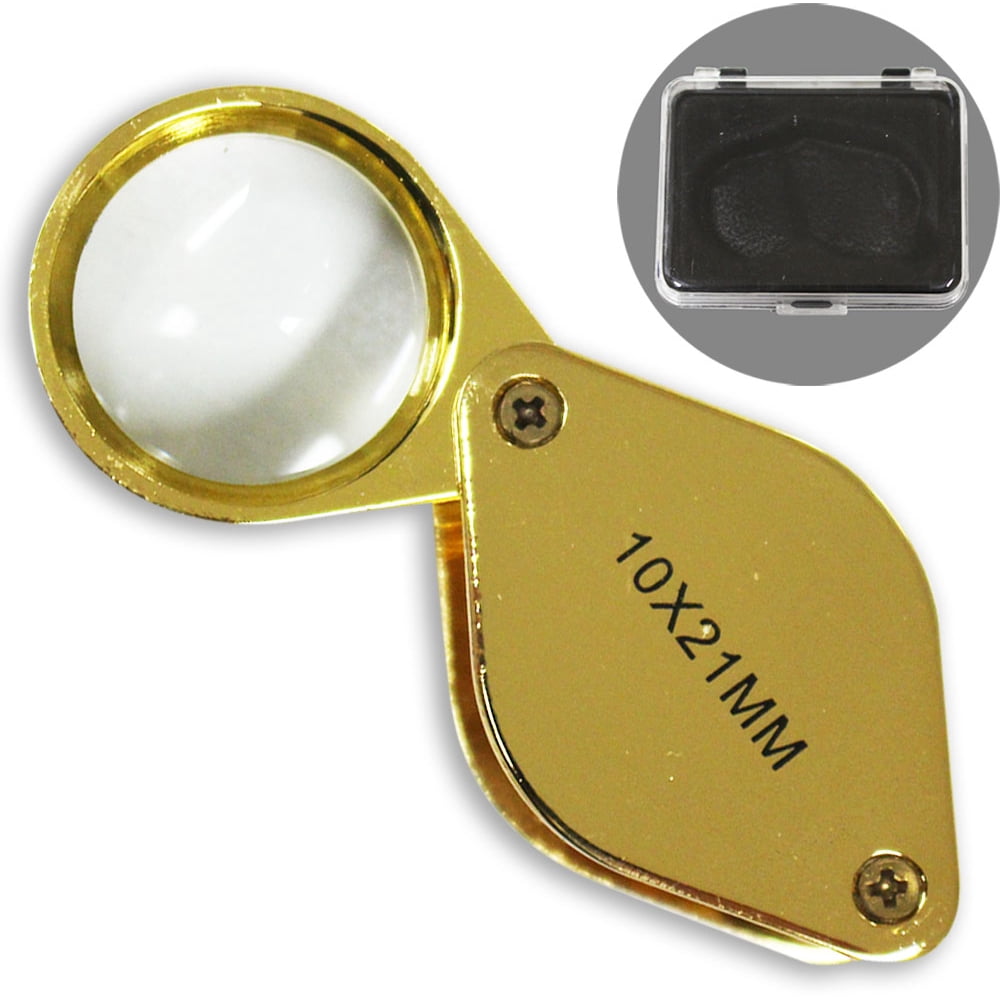 10x Gold Plated Jeweler's Eye Loupe (ToolUSA MG76211)
