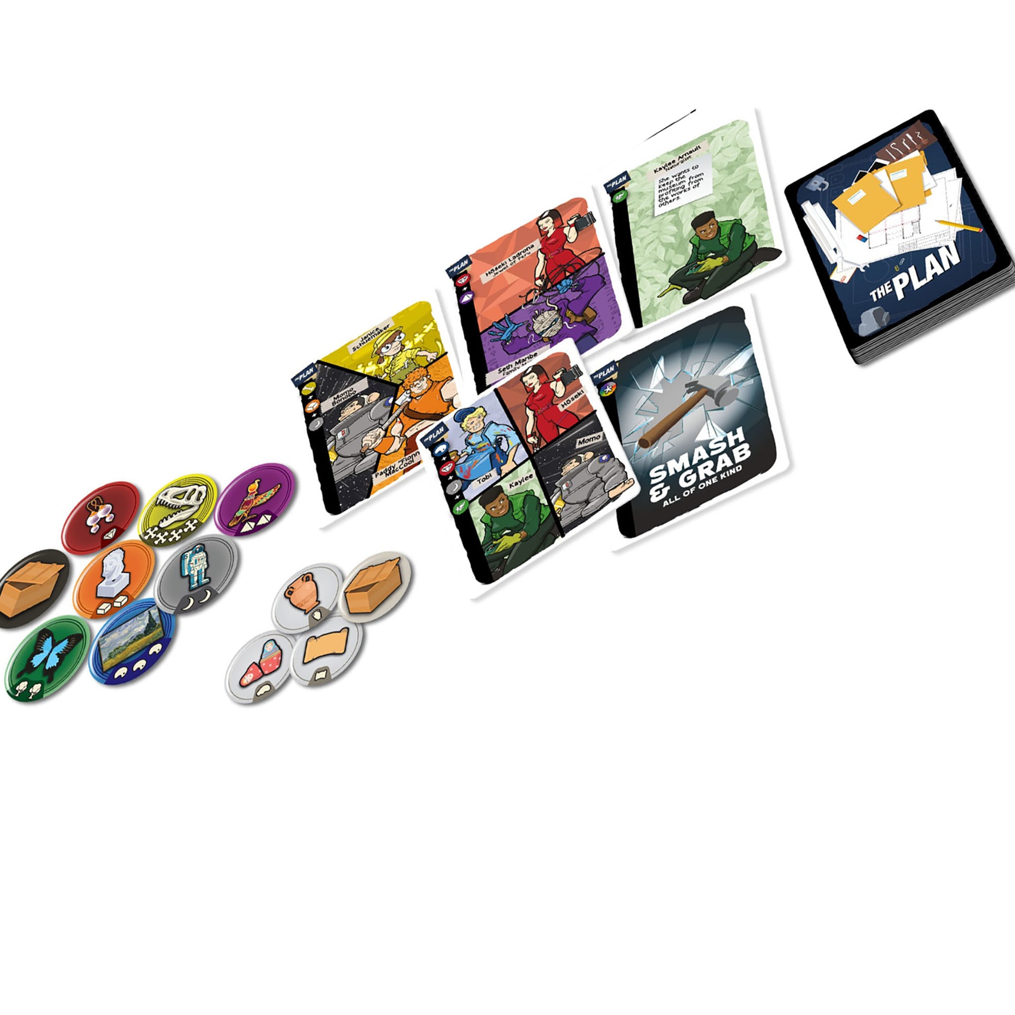 The Plan -  R&R Games - Art Museum Heist Card & Tile Game, Ages 8+, 1-5 Players, 20-30 Min