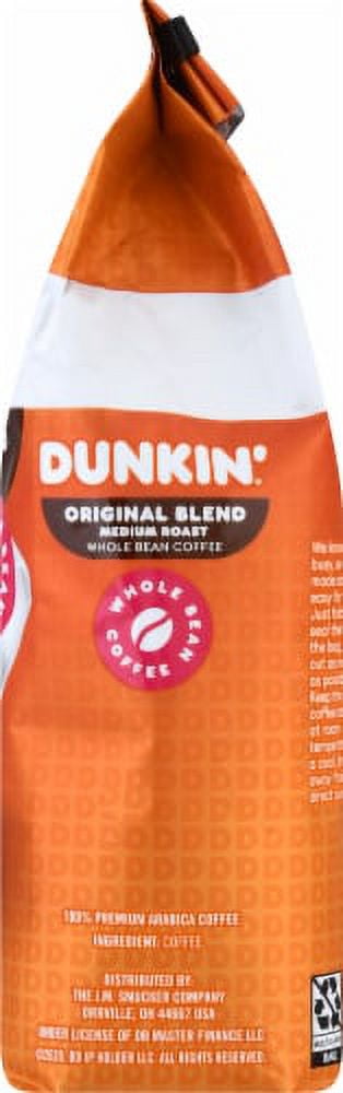 2X-Dunkin' Donuts Original Medium Blend Whole Bean Coffee - 12 oz