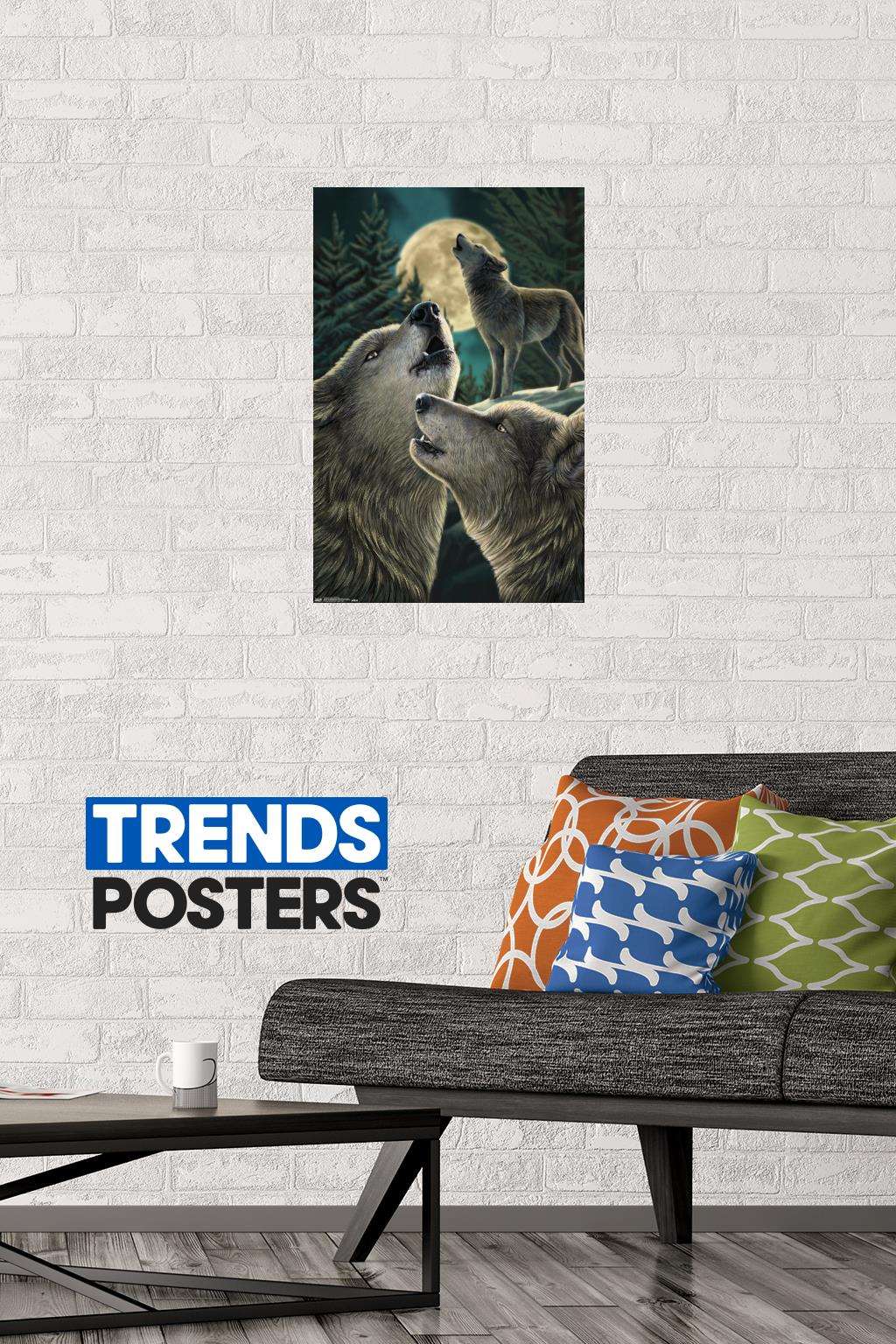 Lisa Parker - Wolf Song Wall Poster, 14.725" x 22.375"