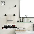 thumbnail image 3 of Double Towel Bar Matte Stainless Steel Bath Towel Rack for Bathroom Towel Holder Wall Mount Total Length TBLPB, 3 of 8
