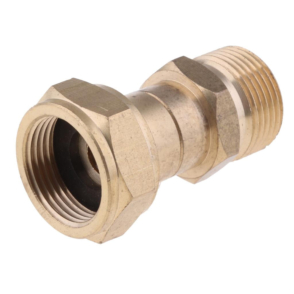 M22 X M22 Coupling Connector Swivel BRASS Pressure Washer Hose Adapter NEW 