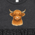 thumbnail image 4 of Inktastic Highland Cow Girls Baby Dress, 4 of 5