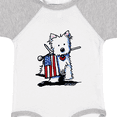 thumbnail image 4 of Inktastic US Flag Westie Boys or Girls Baby Bodysuit, 4 of 5