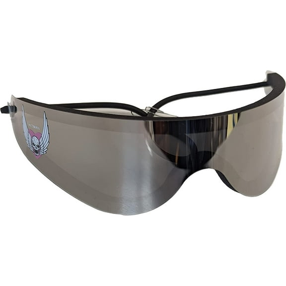 Bret Hart Licensed Silver Hart Wrap Around Shades Sunglasses New