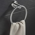 thumbnail image 4 of Toilet Paper Holder And Towel Ring Hand Towel Holder Bathroom Hardware Set 2 Pieces Toilet Paper Roll Holder Hand Towel Ring Sturdy Wall Mount Stain, 4 of 5