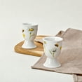 thumbnail image 6 of STP GOODS Tea and Honey Porcelain Egg Cup Set of 4 Porcelain Egg Holders Soft Hard Boiled Egg Cups for Breakfast, Easter Gift, Yellow and White, 6 of 6