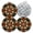 Black2363, variant on 4 PCS Pot Holders for Kitchen,Potholders Sets with Hook for Oven,Cooking,Baking,Explosive Array Of Flowers In Radiating Pattern